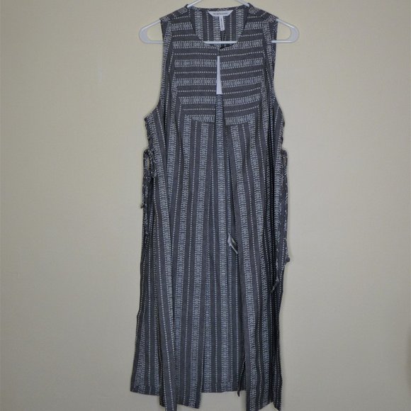 BCBGeneration Long Striped Embroidered Vest - Picture 6 of 6